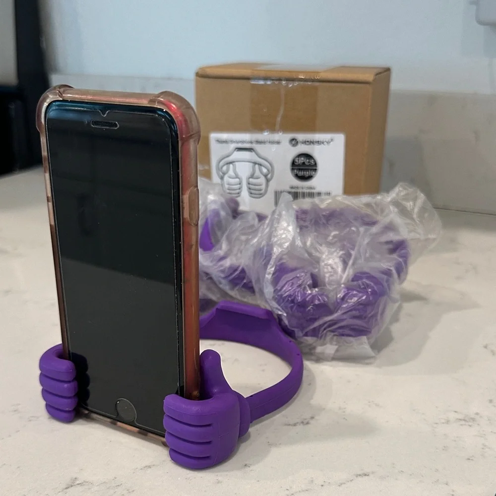 Purple Phone Holder Clip by